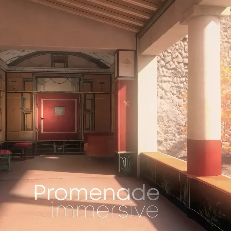 An immersive journey immerses the visitor in the heart of Pompeii, during its splendor and during the tragedy of its destruction